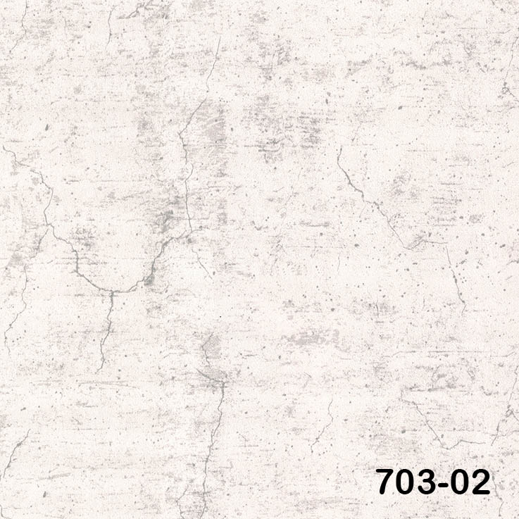 Decowall Rina 703-02 Beton Görünümlü Açık Gri Duvar Kağ