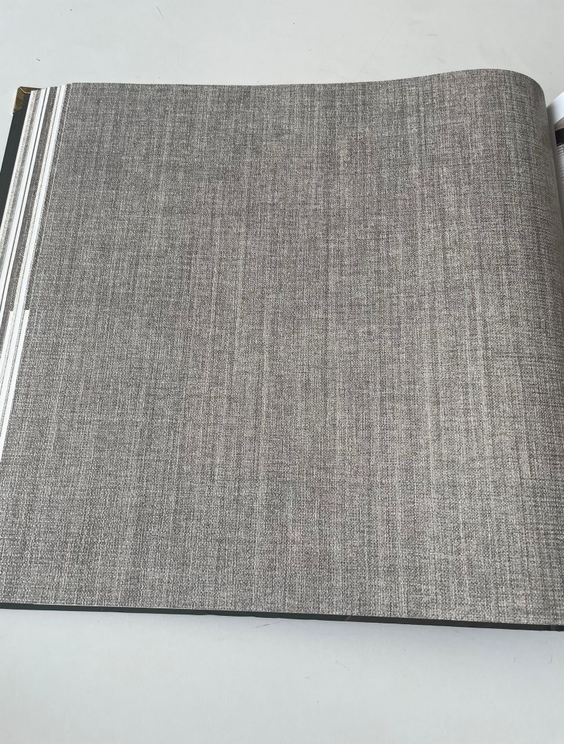 Wallert Olivia 105-1 Gri Keten Dokulu Duvar Kağıdı | Mo