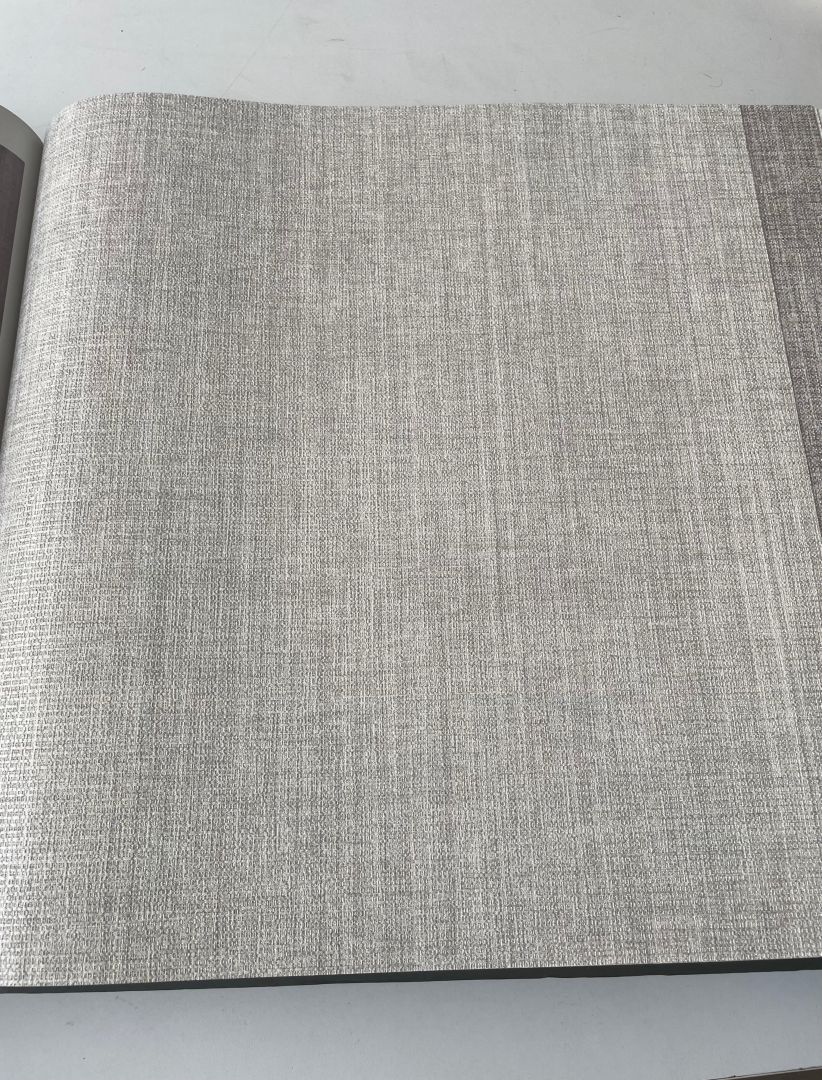 Wallert Olivia 105-2 Açık Gri Keten Dokulu Duvar Kağıdı
